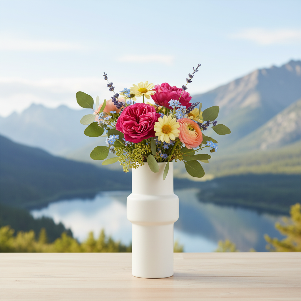 Glira Ceramic Pipe Vase