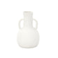 Milenne White Ring-Handled Ceramic Vase