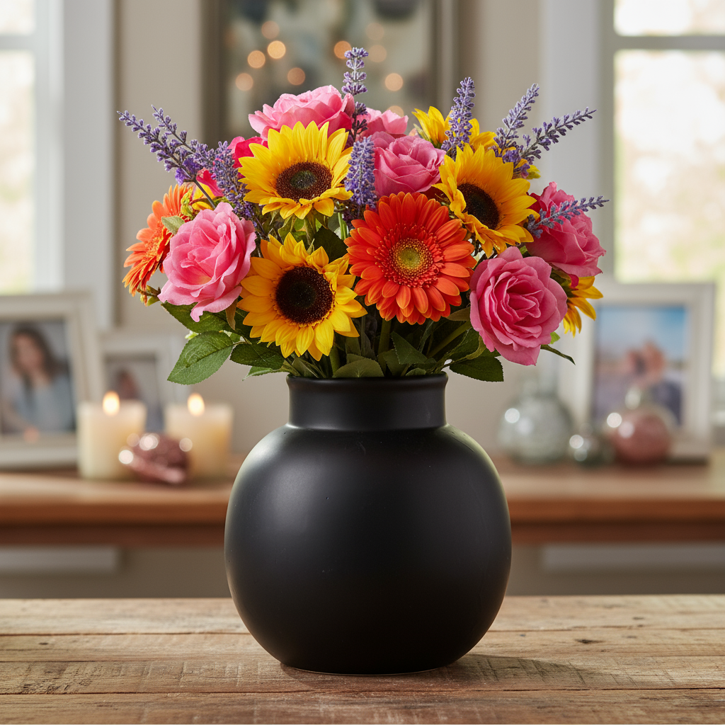 Jaxine Ceramic Bellied Vase