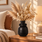 Vesari Embossed Banded Ceramic Vase