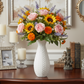 Zellè Ceramic Round Bellied Bottle Vase with Shoulder Bump Design
