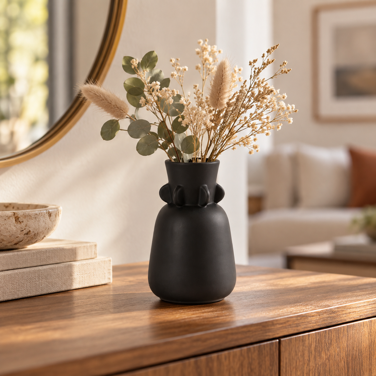 Karmi Trumpet Mouth Design Ceramic Vase