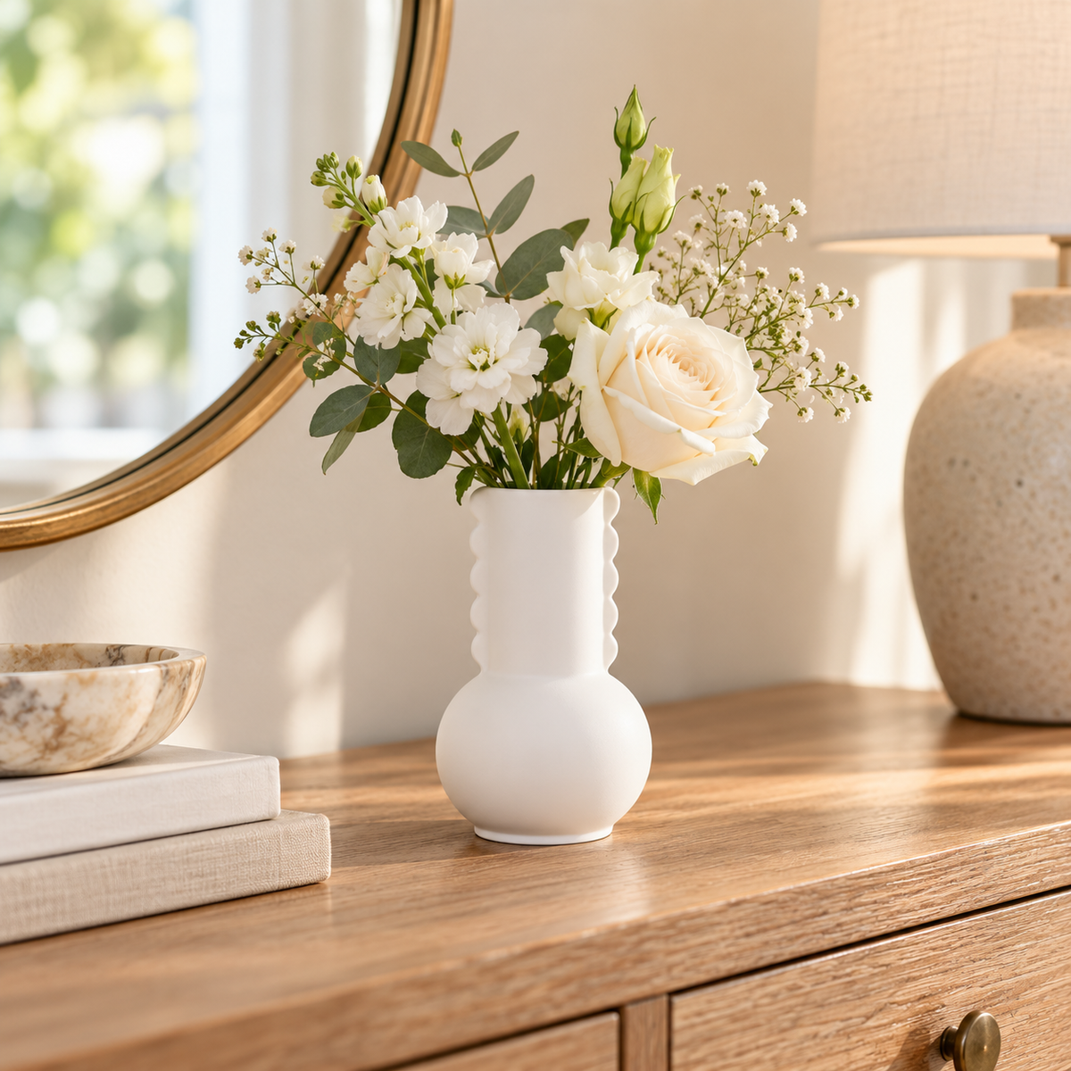 Dorel Round Bellied Ceramic Vase