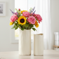 Alexandria Organic Column Ceramic Vases (Set of 2)