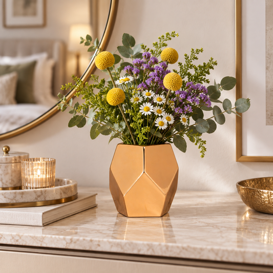 Harper Hexagon Ceramic Planter