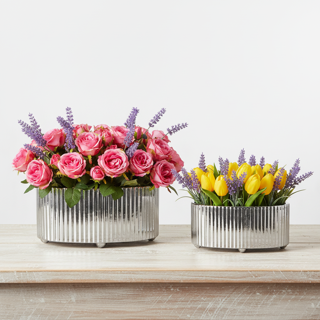 Lavi Oval Ceramic Vase Set (Set of 2)