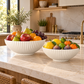 Alexis Fluted Ceramic Bowl Planters (Set of 2)