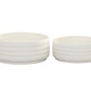 Ceramic Round Bowl Matte Finish White-6.50"H