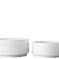 Ceramic Round Bowl Matte Finish White-6.50"H