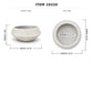 Henrietta Sculptural Cement Bowl Planter