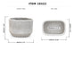 Cordelia Modern Cement Cylinder Planter