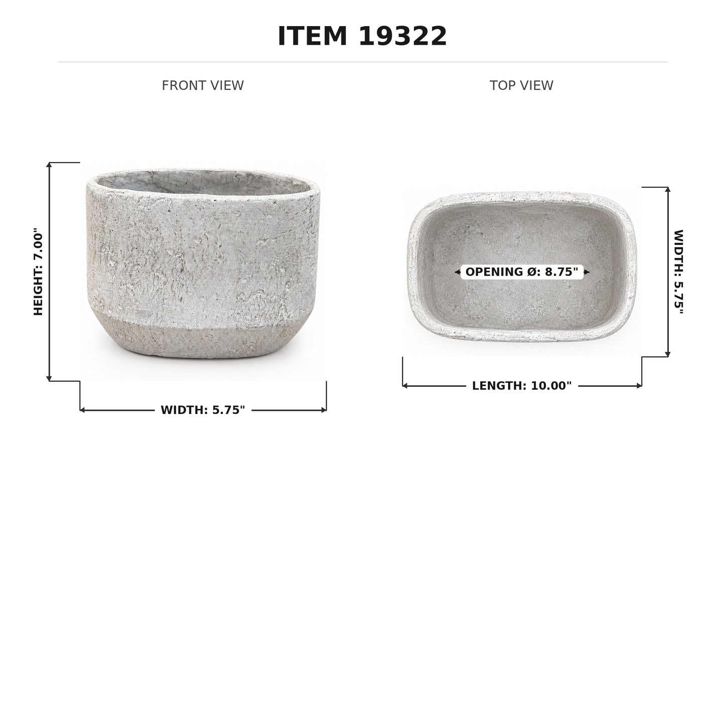 Cordelia Modern Cement Cylinder Planter