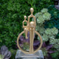 Gaian Mother and Child Resin Gold Figurine