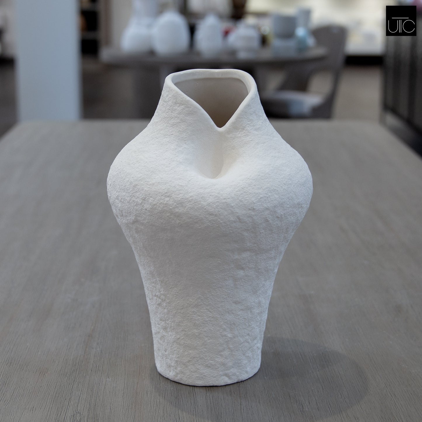 Kelby Handcrafted Sculptural Vest-Shape Vase