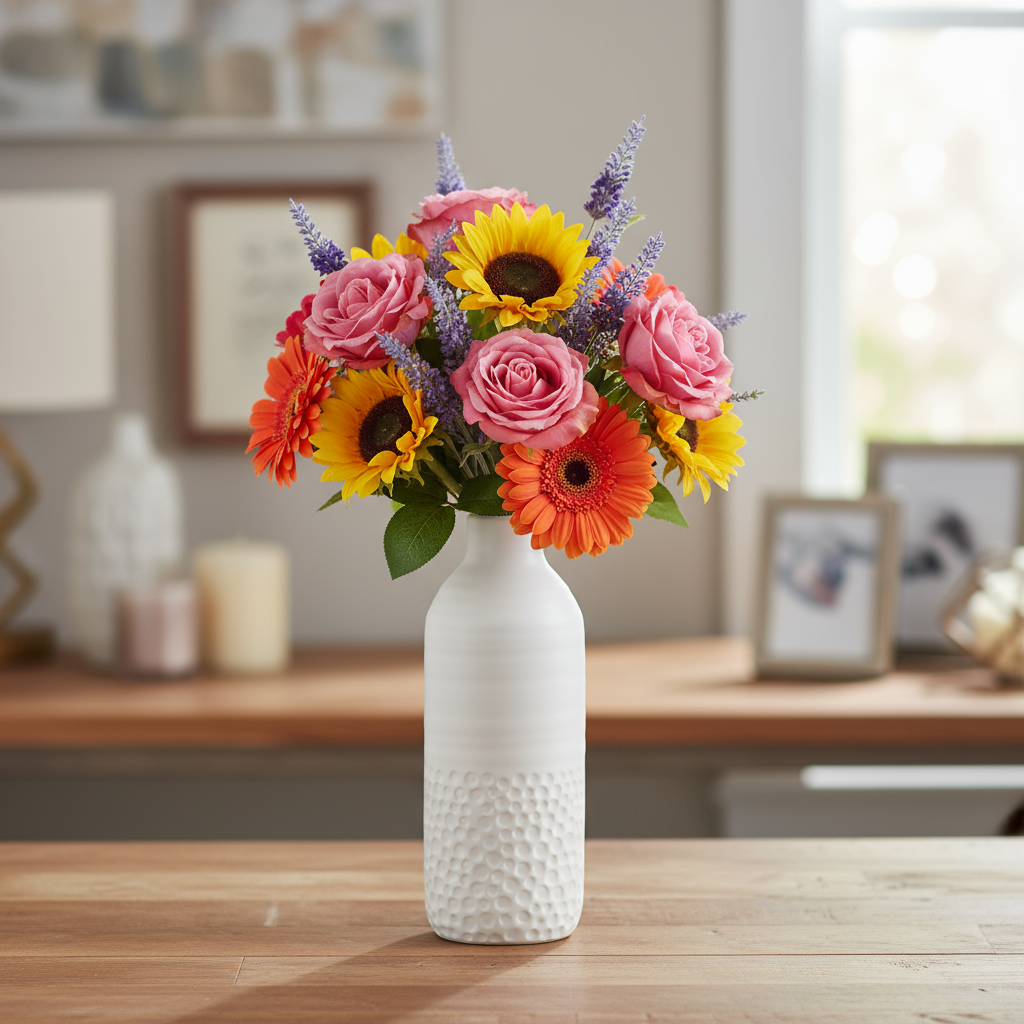 Soula Ceramic Round Bottle Vase