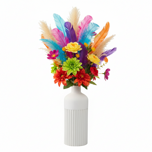 Myla Ceramic Round Bottle Vase
