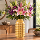 Nessa Round Bubbled Ceramic Vase