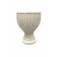 Elongated Hourglass Pedestal Ceramic Flower Pot