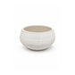Squat Bowl-Shaped Ceramic Flower Pot With Two-Tone