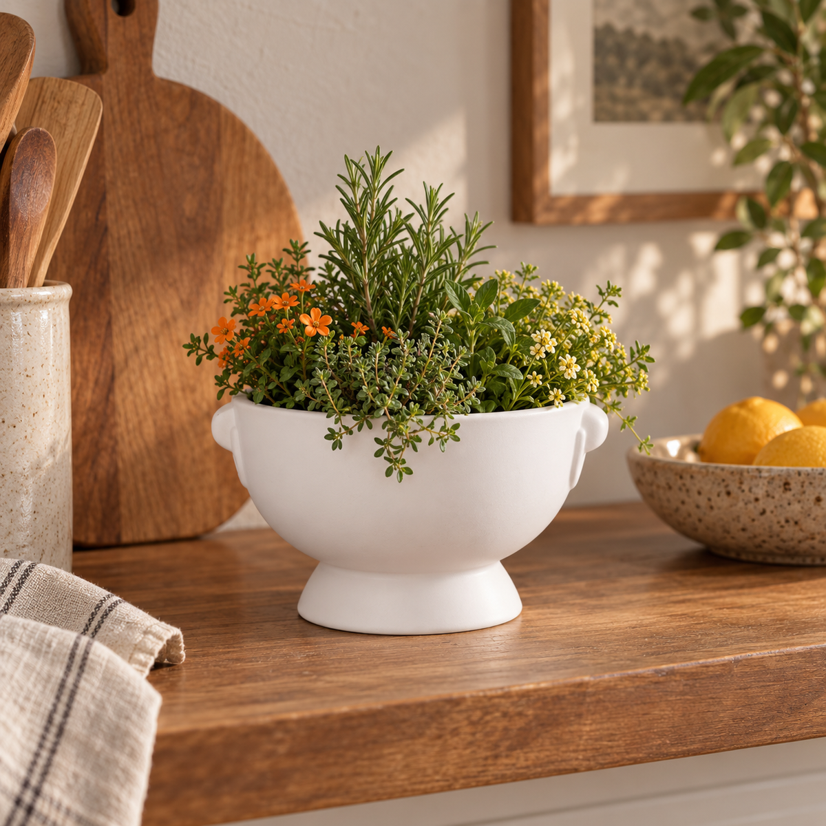 Winnie Lion Handle Ceramic Pot