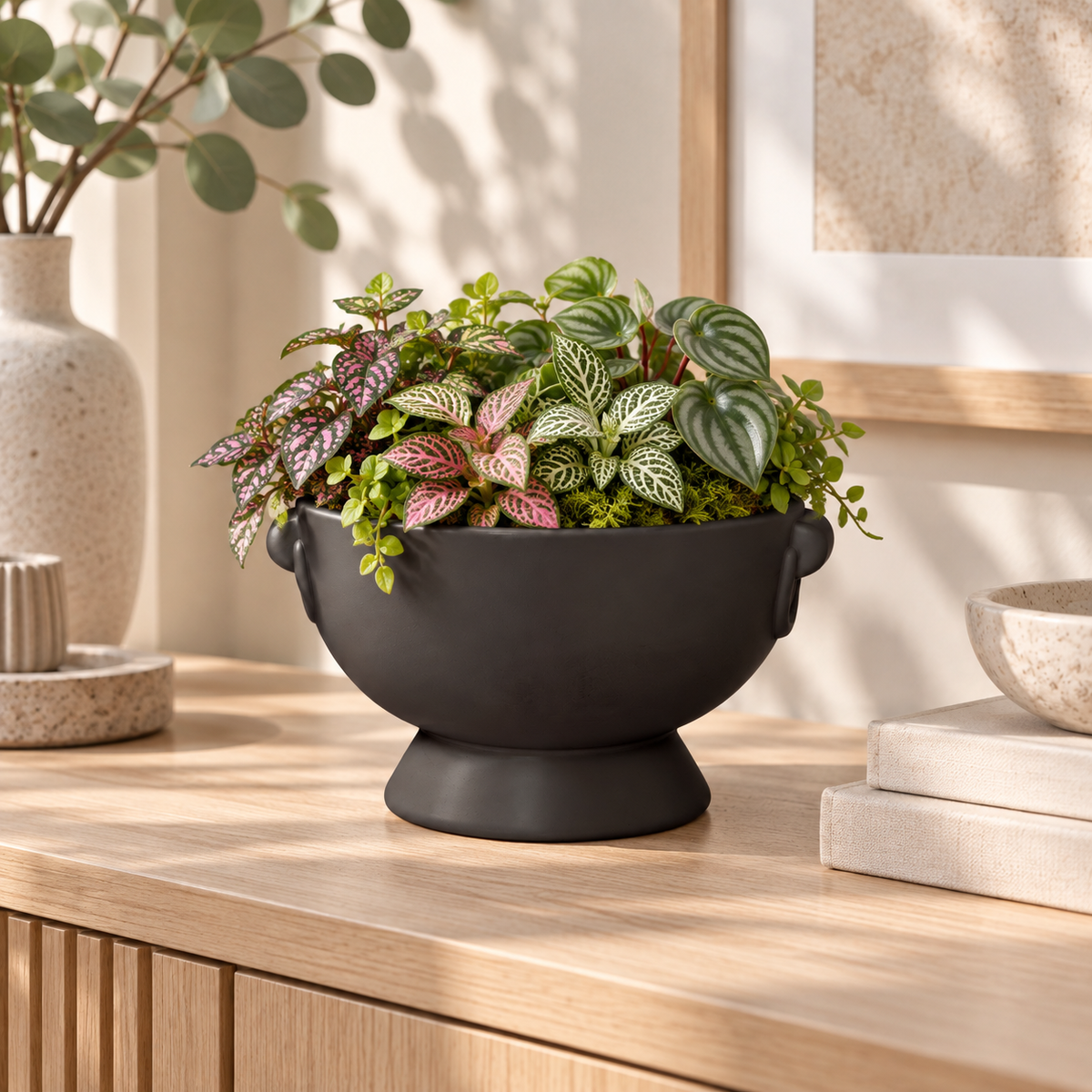 Winnie Lion Handle Ceramic Pot