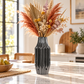 Valea Round Chrome Finish Ceramic Vase