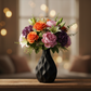 Chana Bellied Wave Ceramic Vase