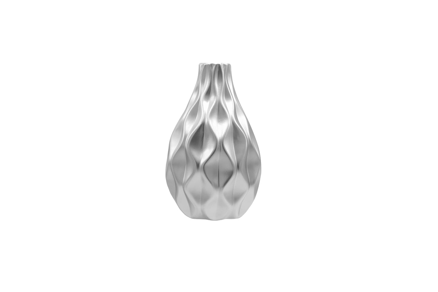 Ceramic Round Bellied Vase Matte Finish-11.25"H