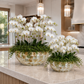 Eudora Opalescent-Tiled Fiberglass Bowl Planter