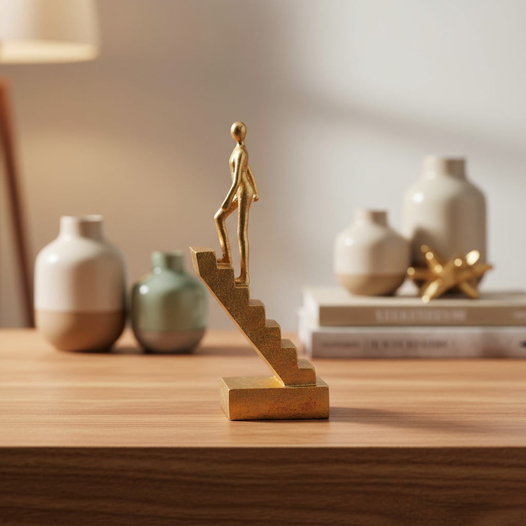 Kinsley Resin Climb Stairs Figure