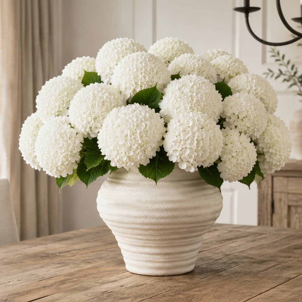 Eliza Bulbous Flared-Rim Ceramic Vase