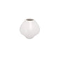 Diamond Shaped Ceramic Vase With Narrow Mouth Glossy White