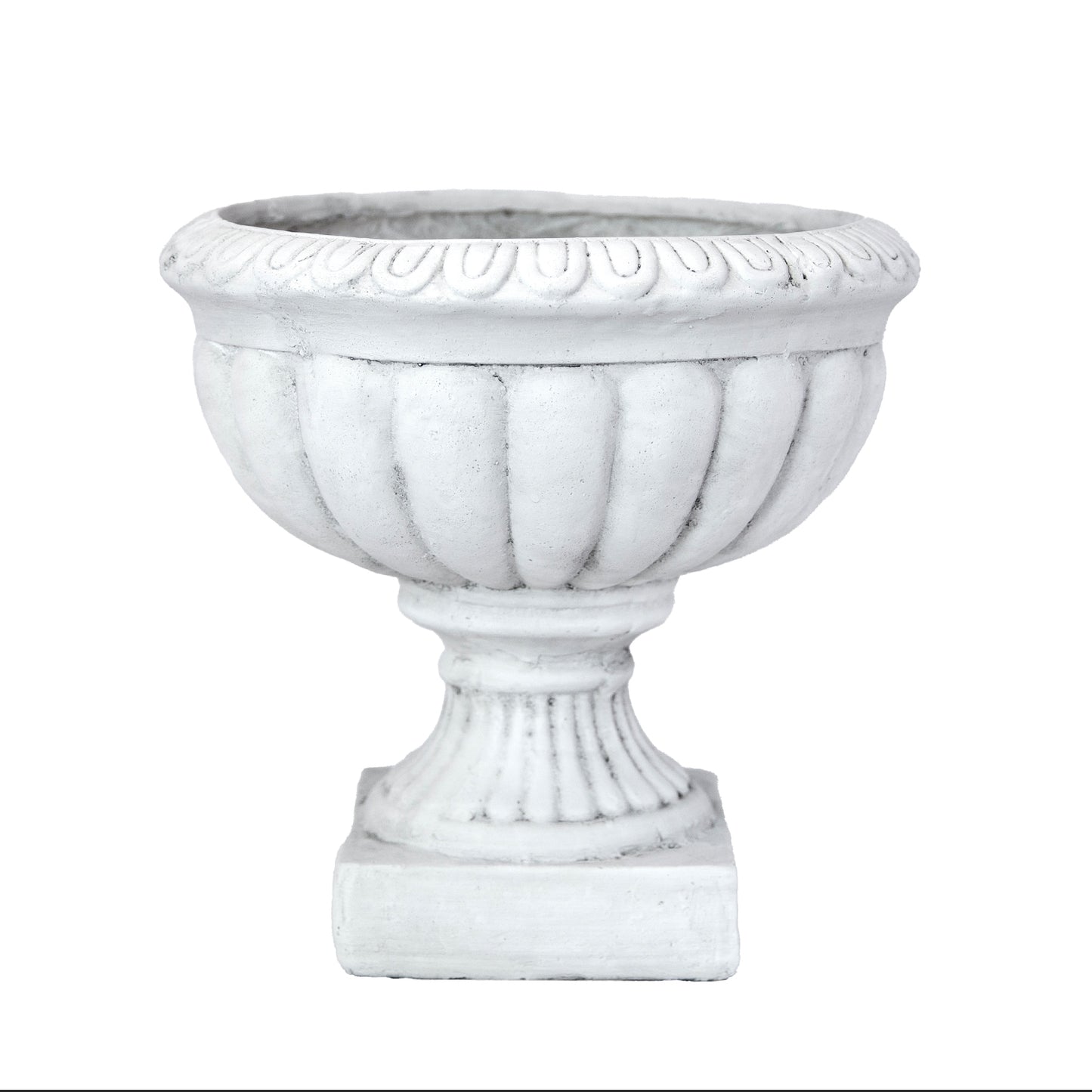 Zale Classic Fluted Garden Urn Planter with Pedestal