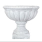Zale Classic Fluted Garden Urn Planter with Pedestal