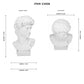 Gaviel White Resin Head Sculpture