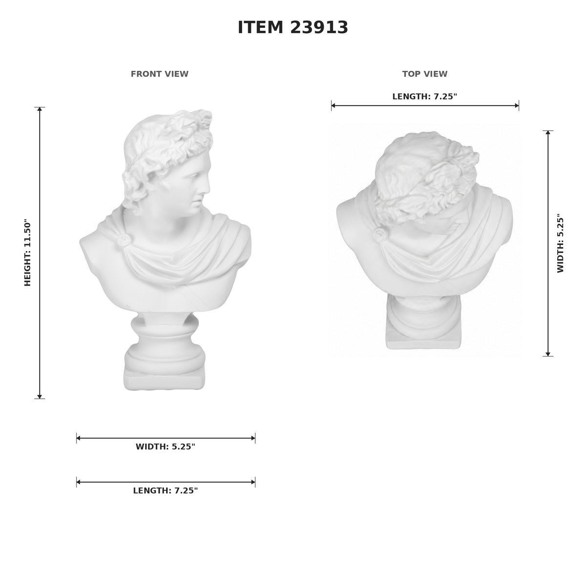 Leonne Resin Head Sculpture