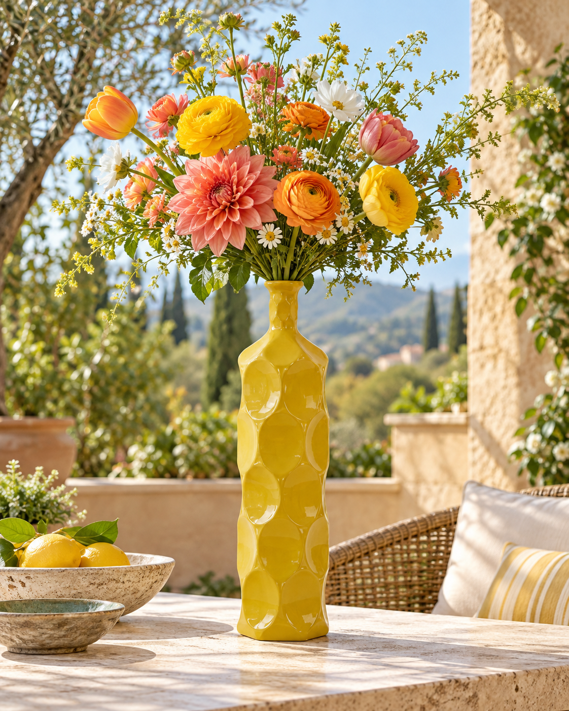 Dotty Ceramic Bottle Vases