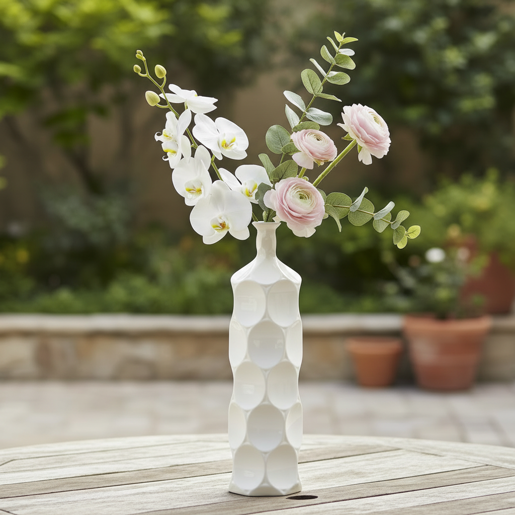 Dotty Ceramic Bottle Vases