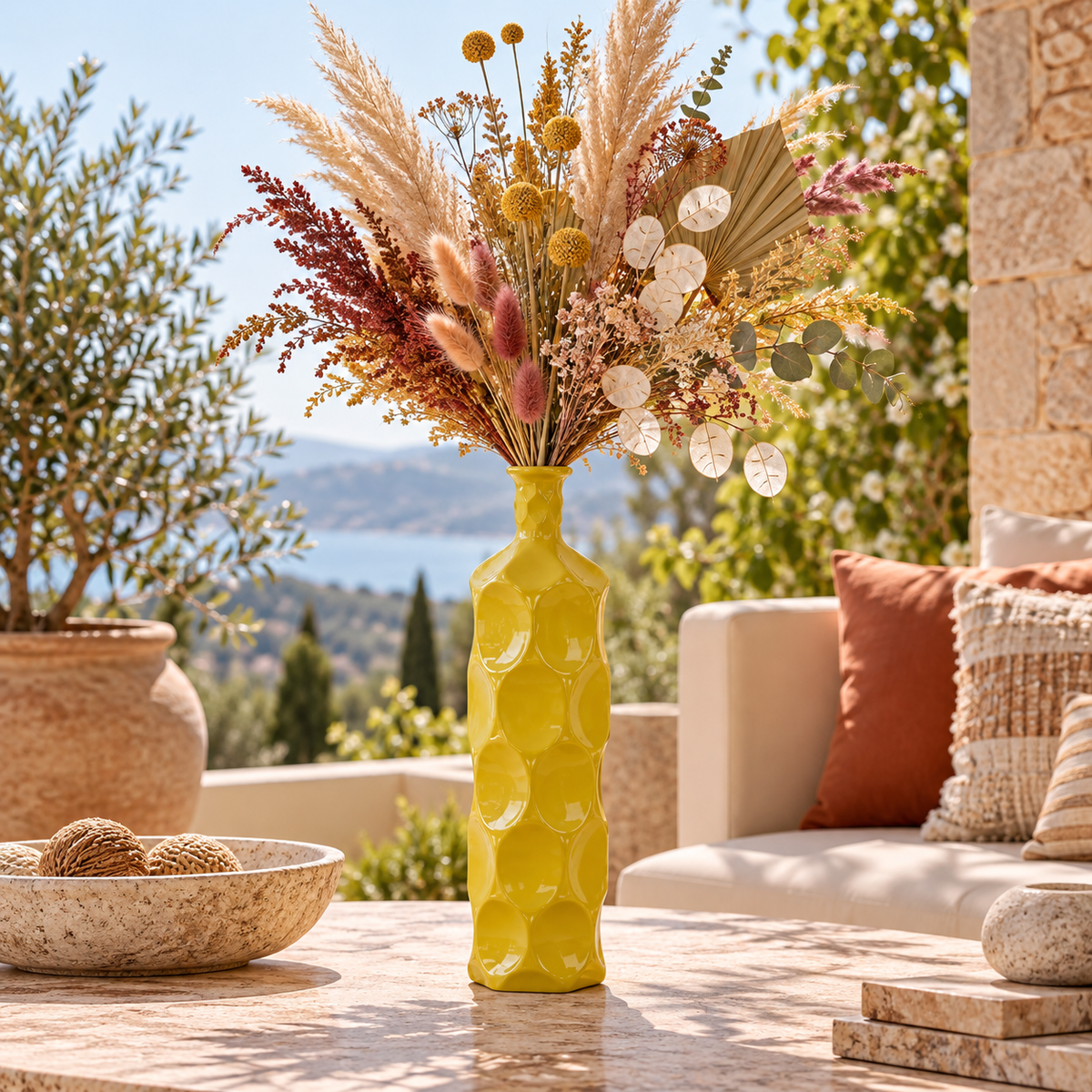 Dotty Ceramic Bottle Vases