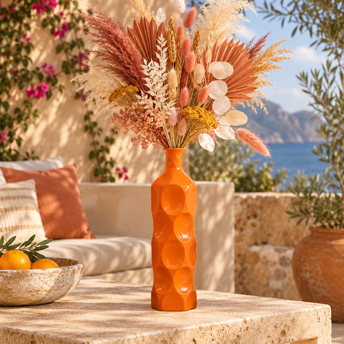 Dotty Ceramic Bottle Vases