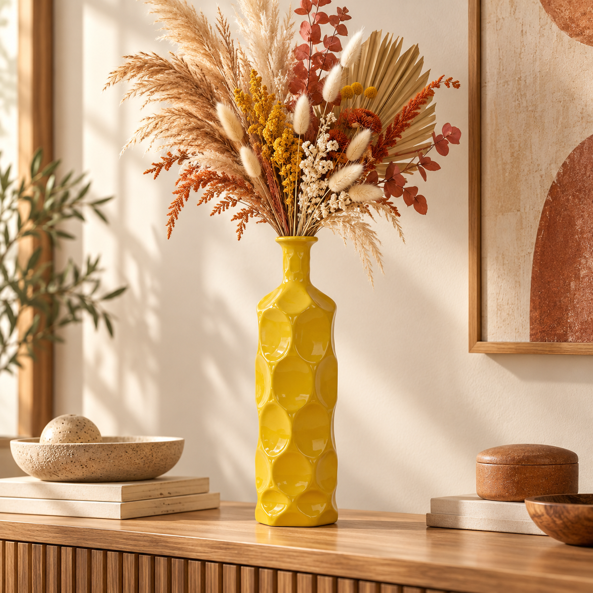 Dotty Ceramic Bottle Vases