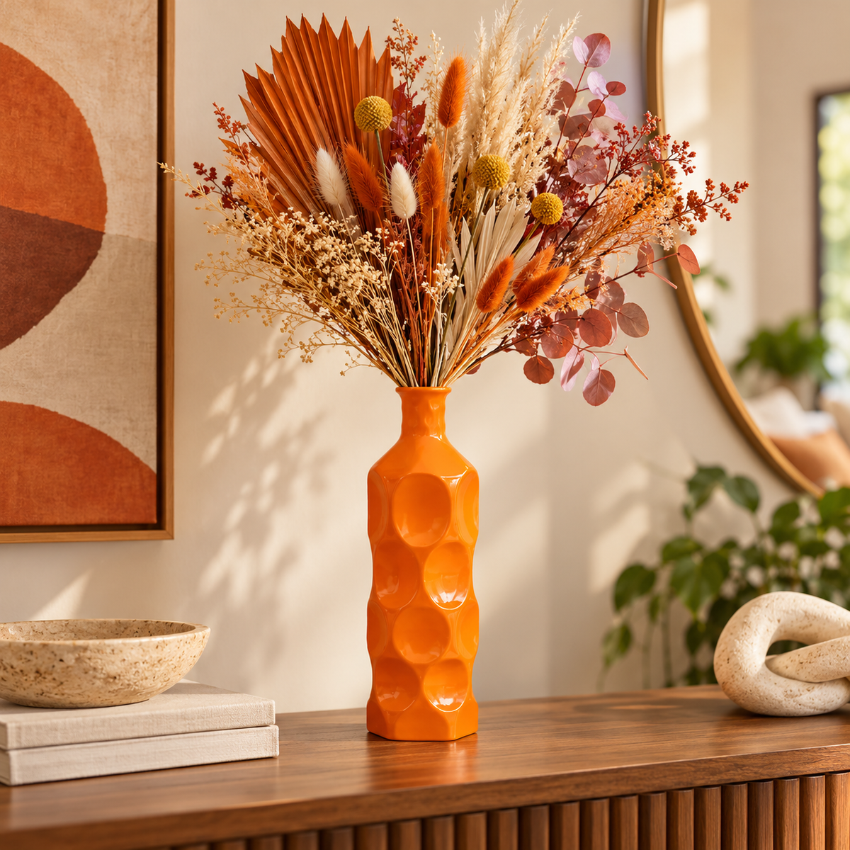 Dotty Ceramic Bottle Vases