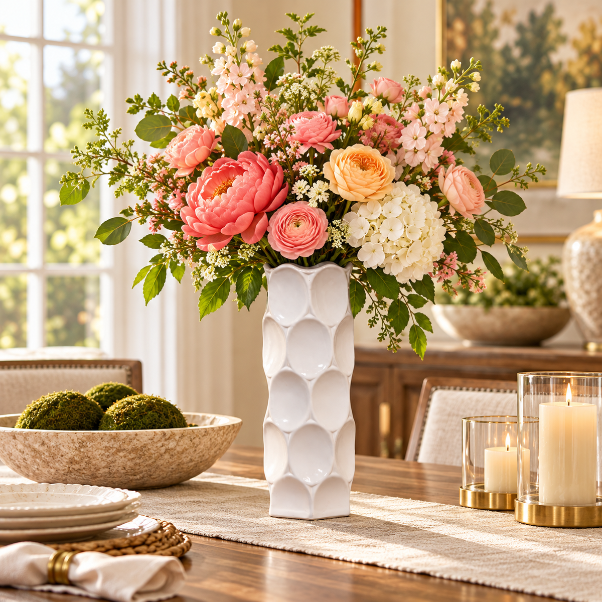 Jaselle Dimpled Ceramic Vase