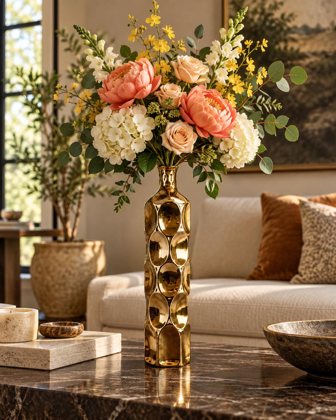Dotty Ceramic Bottle Vases