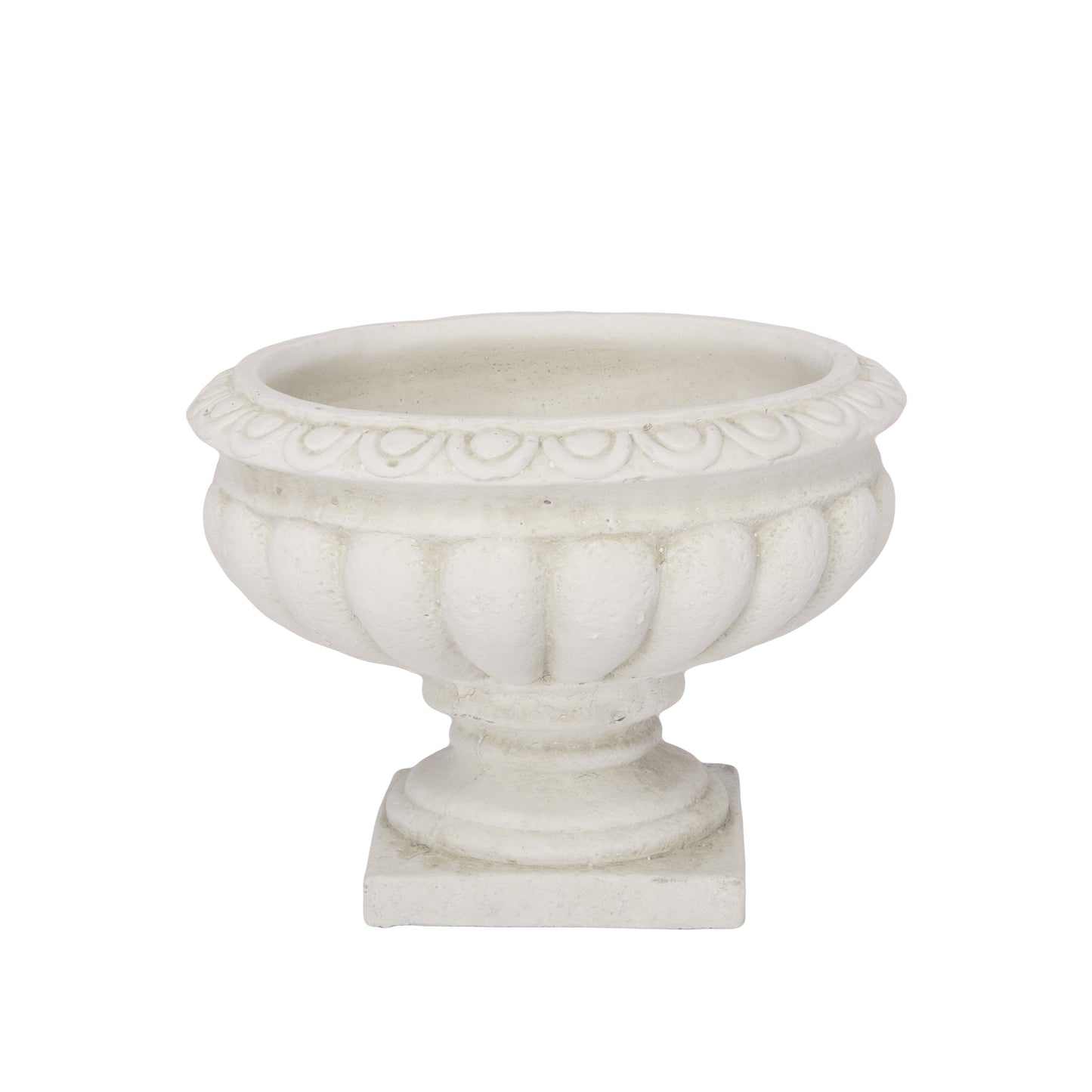 Niomie Cement Low Classic Urn Vase with Tapered Bottom