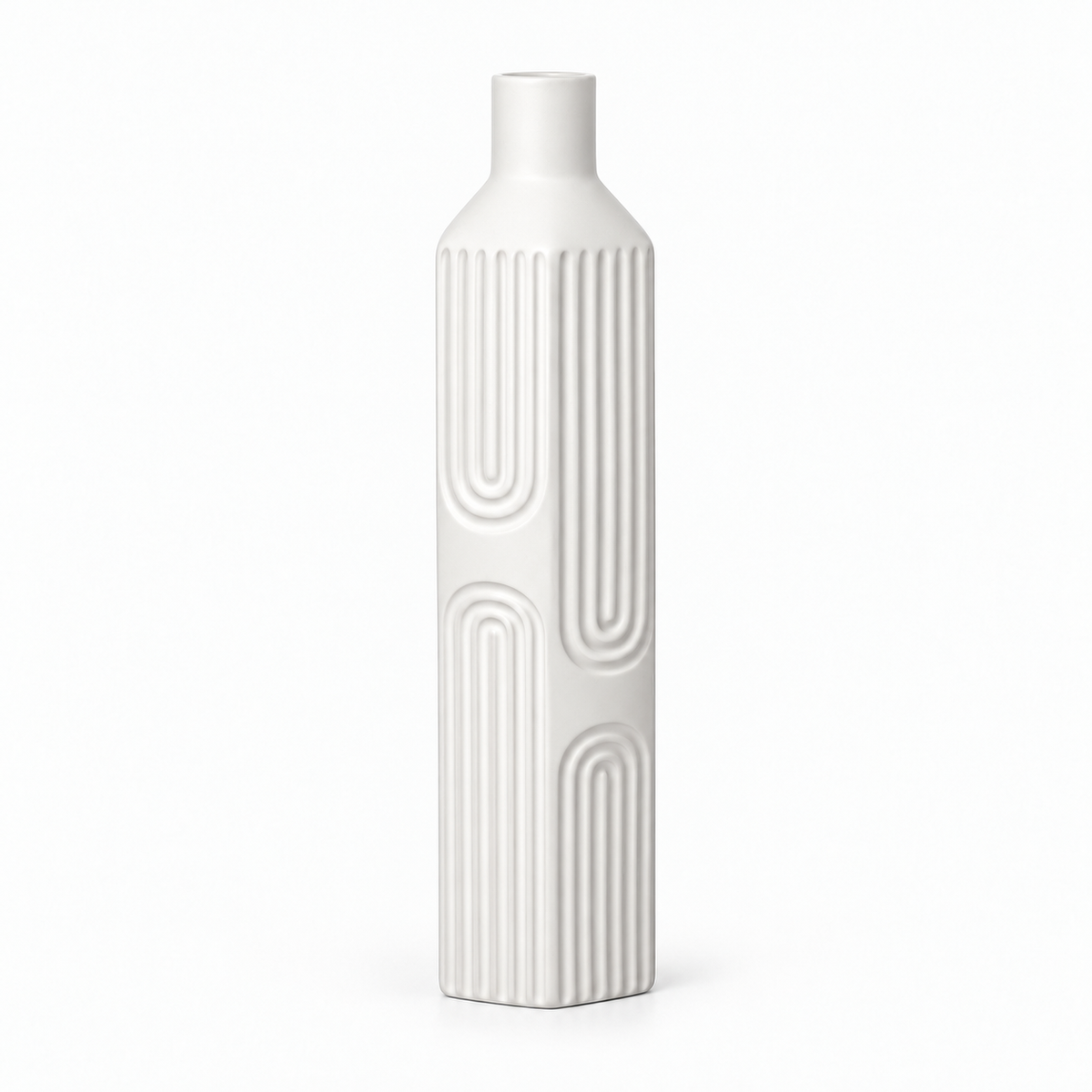 Ardelle Ceramic Square Bottle Vase