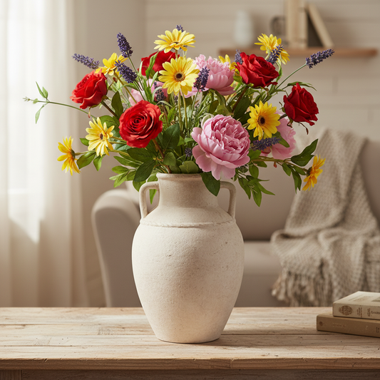 Lula Rustic Amphora Stoneware Vase