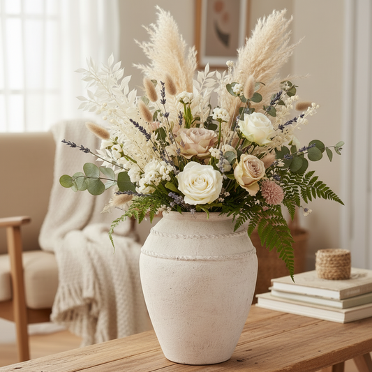 Laia Rustic Stoneware Vase