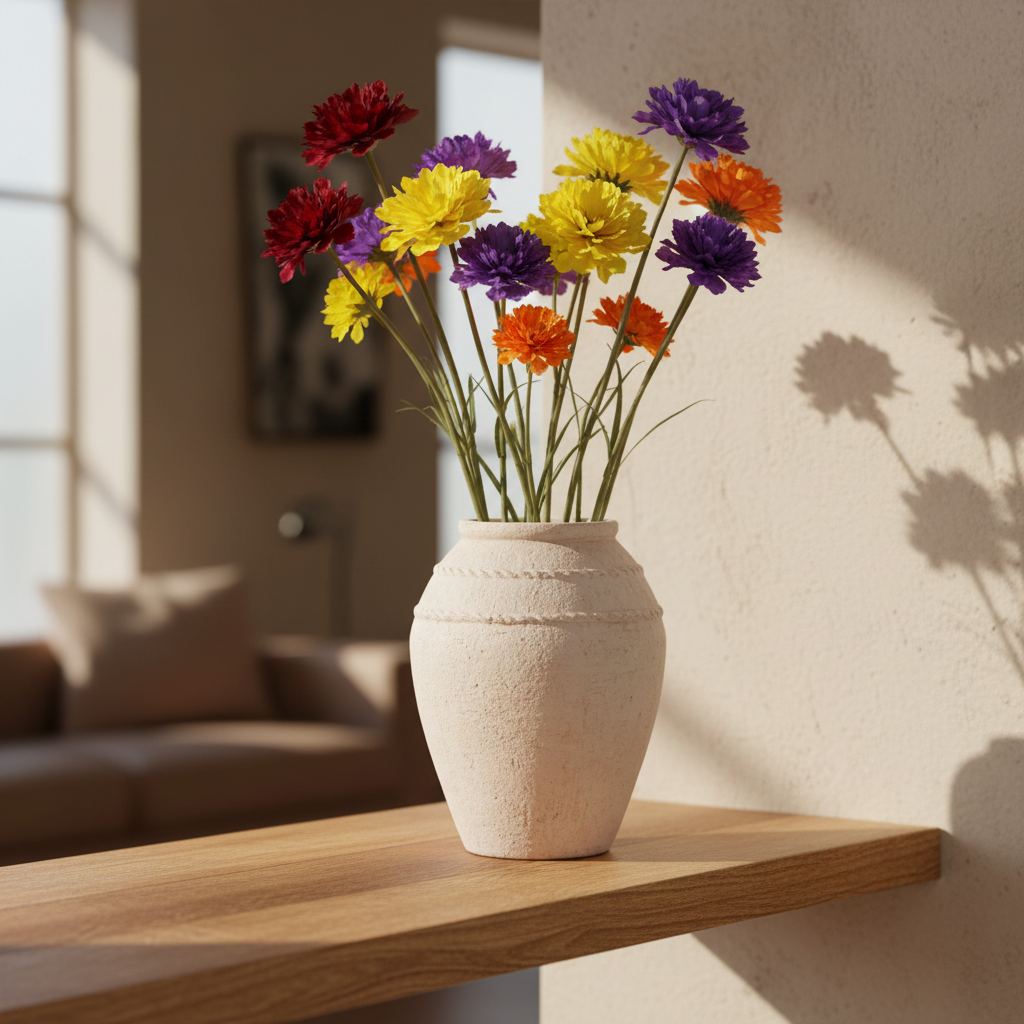 Laia Rustic Stoneware Vase