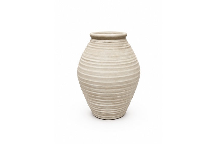 Terracotta Vase Large Off-White